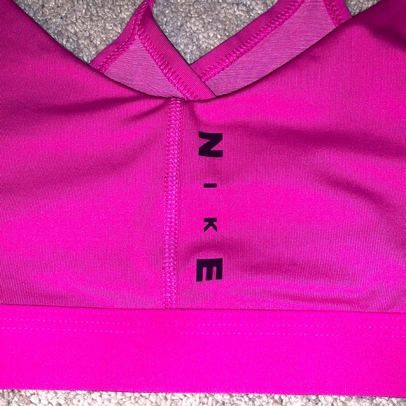 Hot Pink Nike Sports Bra - Picture 2 of 4